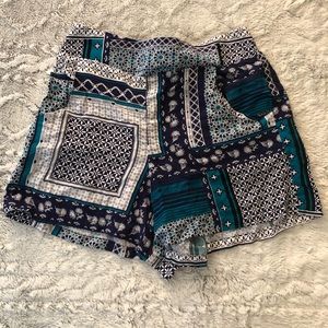 Brand new patterned shorts.